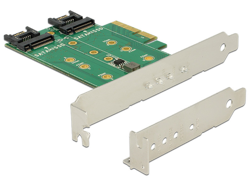 DeLOCK 89518 Eingebaut M.2,SATA Schnittstellenkarte/Adapter