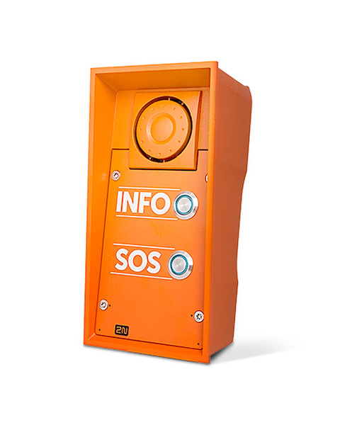 2N Telecommunications EntryCom IP Safety Orange door intercom system