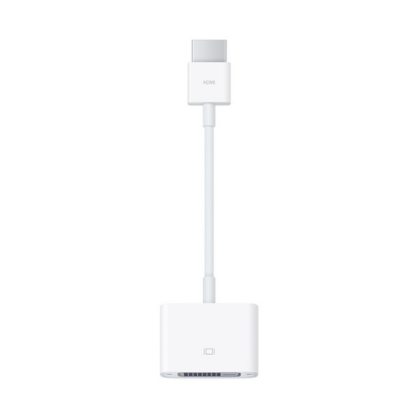 Apple MJVU2TU/A HDMI DVI White video cable adapter