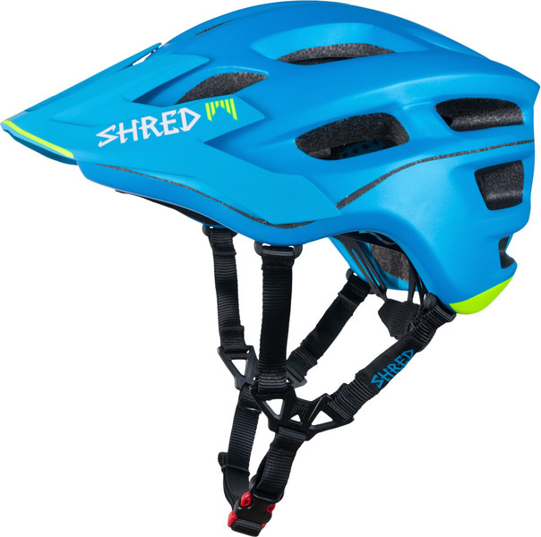 Shred Optics Short Stack Vollschale Schwarz, Blau Fahrradhelm