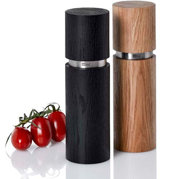AdHoc Textura Grande MP47 Salt & pepper grinder set Black,Stainless steel,Wood