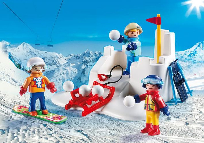 Playmobil FamilyFun 9283 Junge/Mädchen Blau, Rot, Weiß, Gelb Kinderspielzeugfiguren-Set