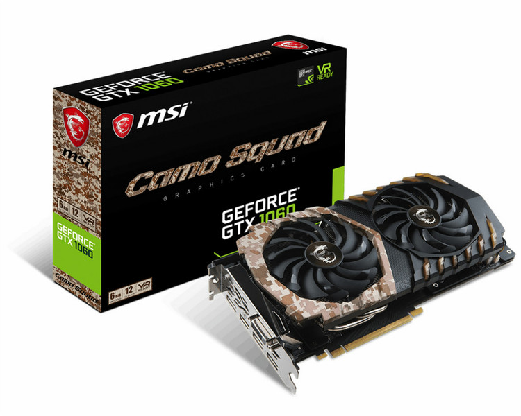 MSI GEFORCE GTX 1060 CAMO SQUAD 6G GeForce GTX 1060 6GB