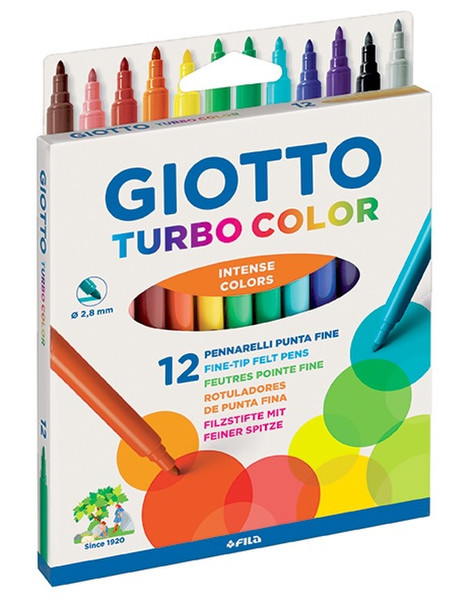 Giotto Turbo Color Mehrfarben 12Stück(e) Leuchtmarker