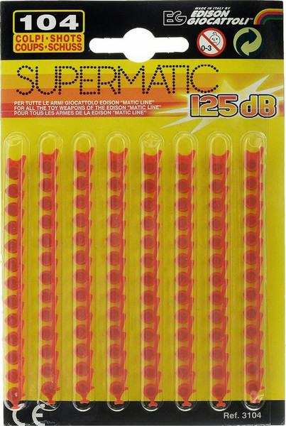 Edison Giocattoli Supermatic - 125 dB 8pc(s) Refill