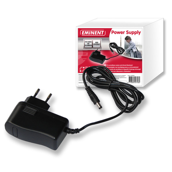 Eminent EM6060 Для помещений Черный адаптер питания / инвертор