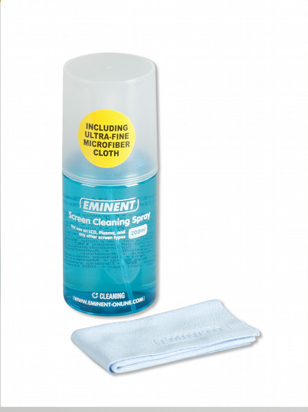 Eminent Screen Cleaning Kit LCD / TFT / Plasma Equipment cleansing wet/dry cloths & liquid