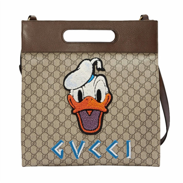 Gucci Soft GG Supreme Donald Duck tote мужская сумка через плечо