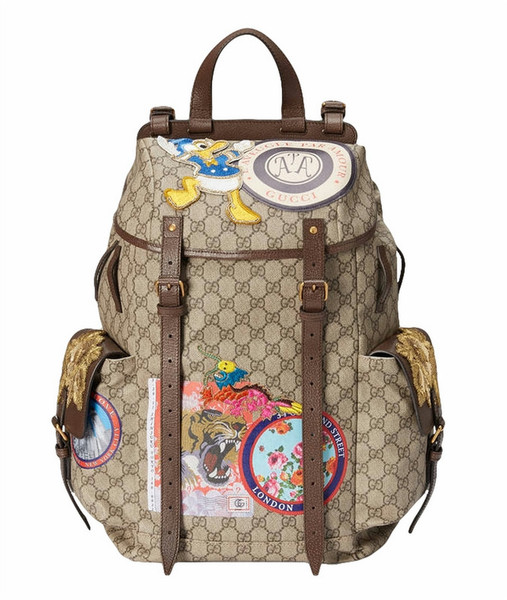 Gucci Soft GG Supreme backpack with appliqués