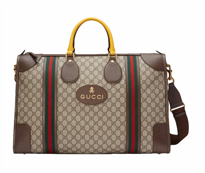 Gucci Soft GG Supreme duffle bag with Web мужская сумка через плечо