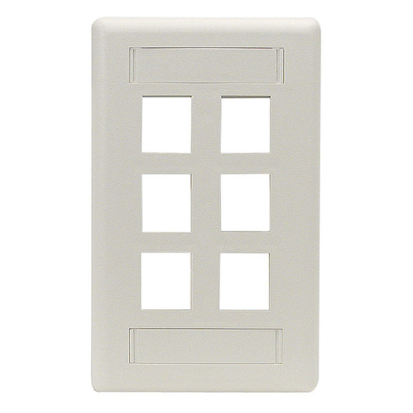 Black Box WP482C White switch plate/outlet cover