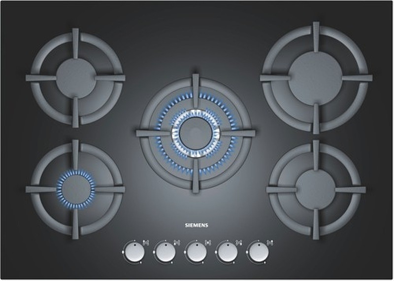 Siemens EP716QB20N Встроенный Gas hob Черный плита