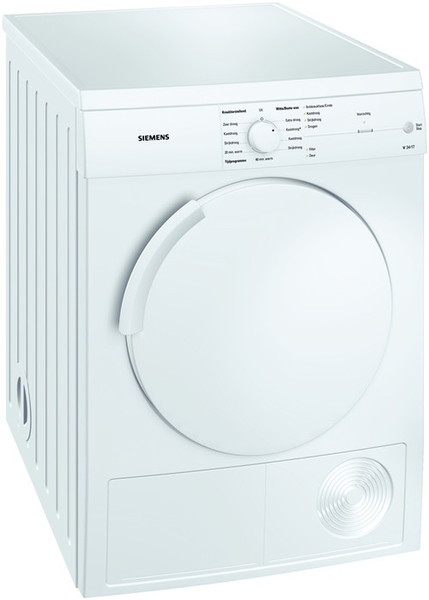 Siemens WT34V170NL freestanding Front-load 7kg C White tumble dryer