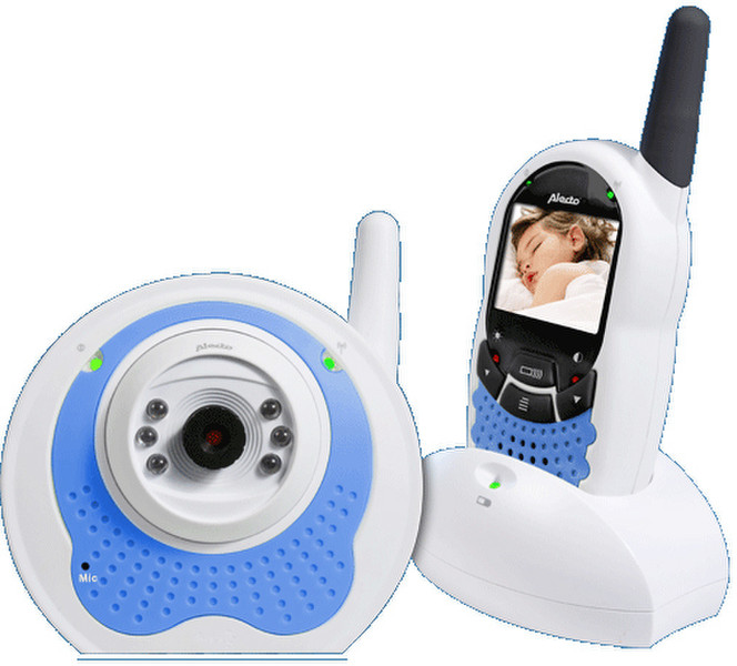 Alecto DVM-10 FHSS 100м Синий, Белый baby video monitor