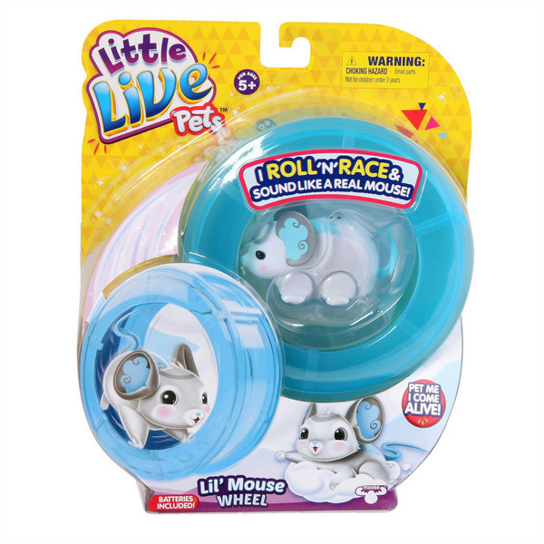 Moose Toys Little Live Pets S2 Lil Mouse Wheel Moose Виртуальное домашнее животное interactive toy