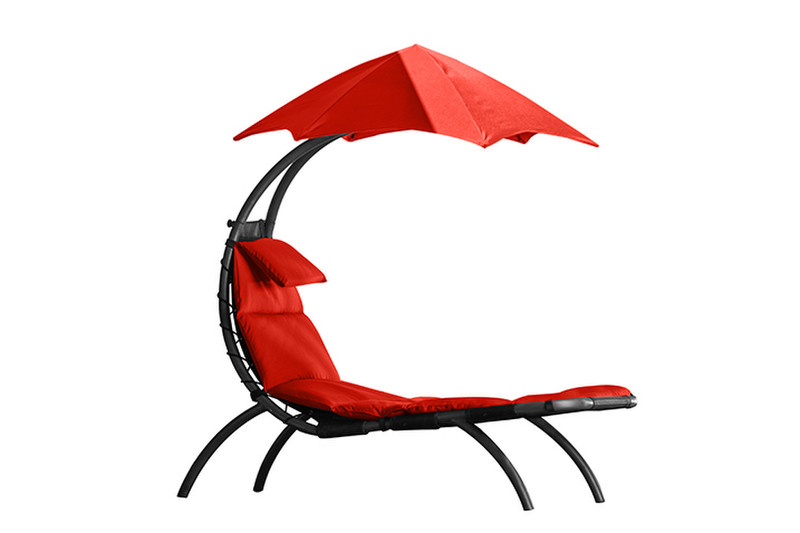 Vivere DRMLG-CR Lounge Gepolsterter Sitz Gepolsterte Rückenlehne Polyester Rot Gartenstuhl
