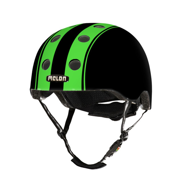 Melon Helmets Double Green Black Vollschale M/L Schwarz, Grün Fahrradhelm