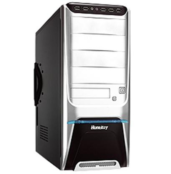 Huntkey H302 Midi-Tower Black,Silver computer case