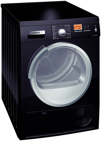 Siemens WT46S5B1EU freestanding Front-load 8kg Black tumble dryer