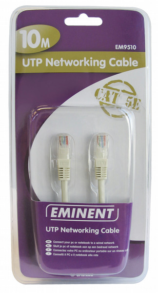 Eminent UTP Networking Cable 10m White networking cable