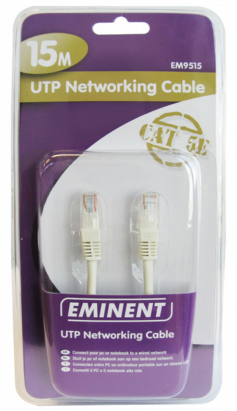 Eminent UTP Networking Cable 15м Белый сетевой кабель