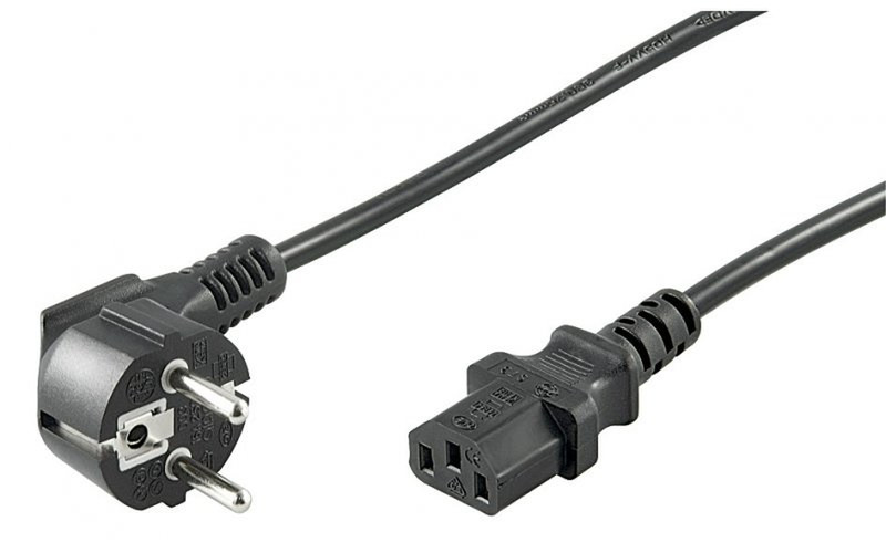 Mercodan 920233 3м CEE7/7 Разъем C13 Черный кабель питания