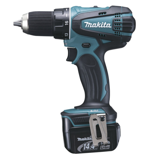 Makita DDF446RFJ Дрель с рукояткой пистолетного типа Литий-ионная (Li-Ion) 3А·ч 1700г Черный, Синий аккумуляторная комби-дрель