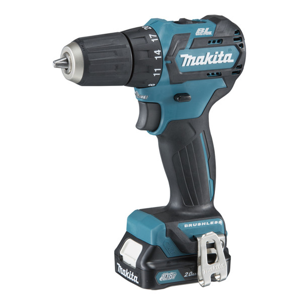 Makita DF332DSAE Дрель с рукояткой пистолетного типа Литий-ионная (Li-Ion) 2А·ч 1000г Черный, Синий аккумуляторная комби-дрель