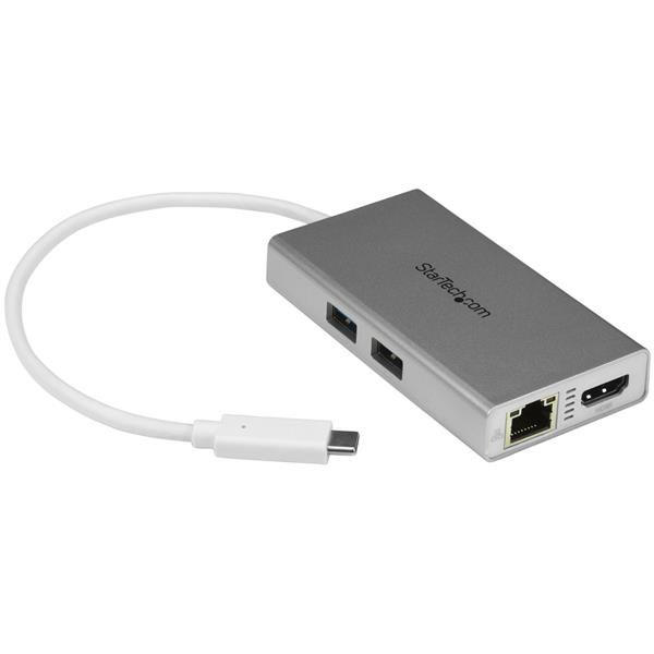 StarTech.com DKT30CHPDW USB 3.0 (3.1 Gen 1) Type-C Silber, Weiß Notebook-Dockingstation & Portreplikator