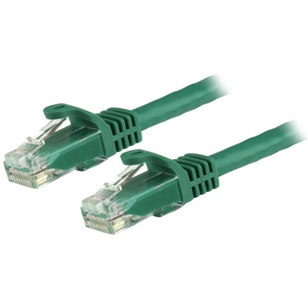 StarTech.com N6PATCH2GN 0.6м Cat6 U/UTP (UTP) Зеленый сетевой кабель