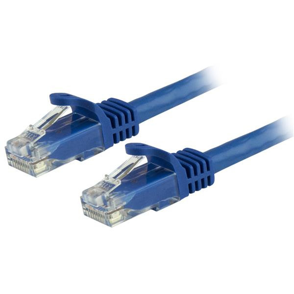 StarTech.com Cat6 Ethernet Patch Cable with Snagless RJ45 Connectors - 6 in., Blue