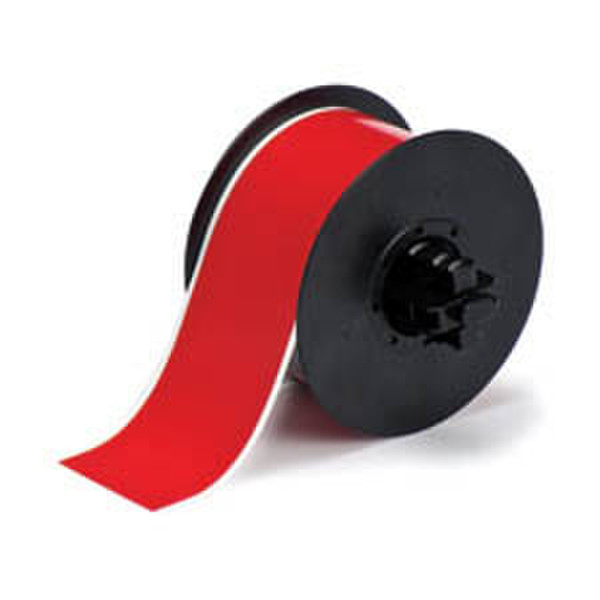 Brady People 142024 Red on white label-making tape
