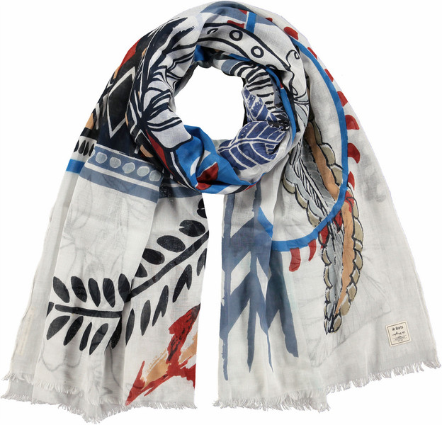 Barts 8733004 Blue,Multicolour,White Cotton Women scarf