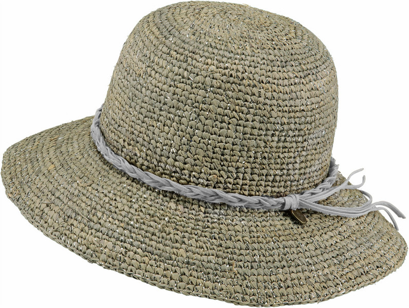 Barts 8761002 Straw hat Polyester,Straw Grey