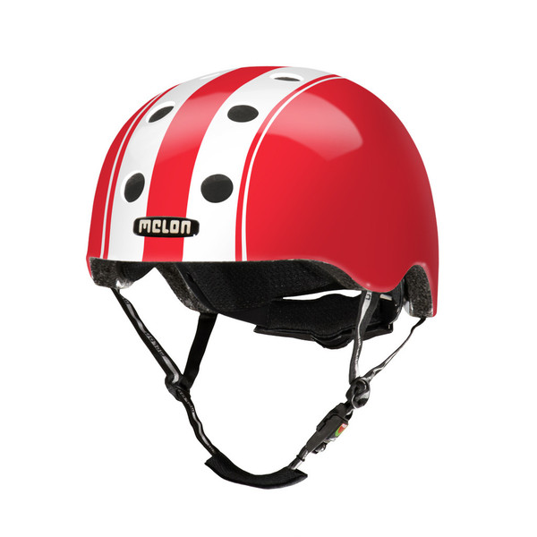 Melon Helmets Double White Red