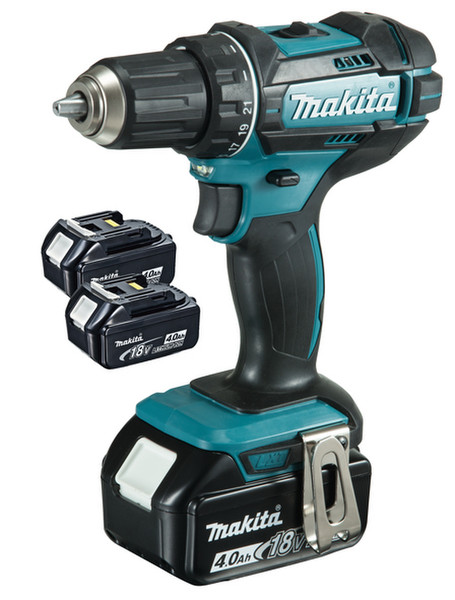 Makita DDF482RM3J Дрель с рукояткой пистолетного типа Литий-ионная (Li-Ion) 4А·ч 1700г Черный, Синий аккумуляторная комби-дрель