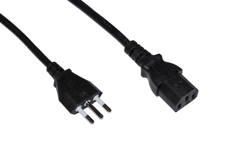 Link Accessori LKIT18 1.8m Power plug type L C13 coupler Black power cable