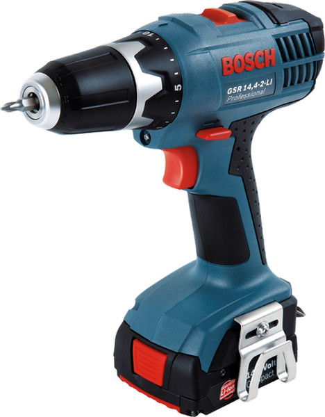 Bosch GSR 14 4-2-LI Дрель с рукояткой пистолетного типа Литий-ионная (Li-Ion) 1.5А·ч 1300г Черный, Синий