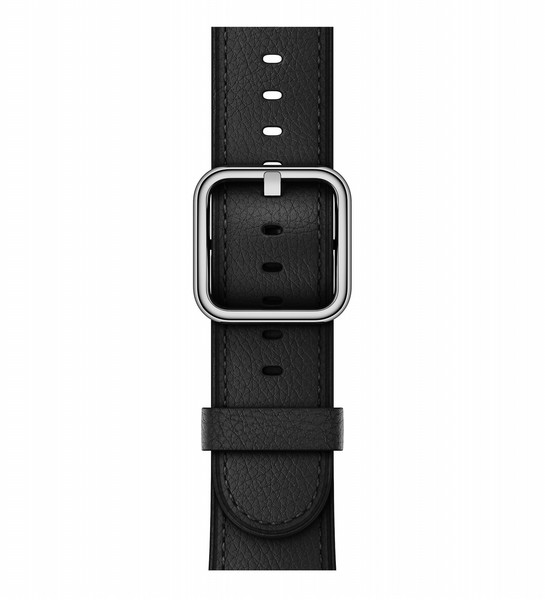 Apple 42 mm Klassisches Lederarmband, Schwarz