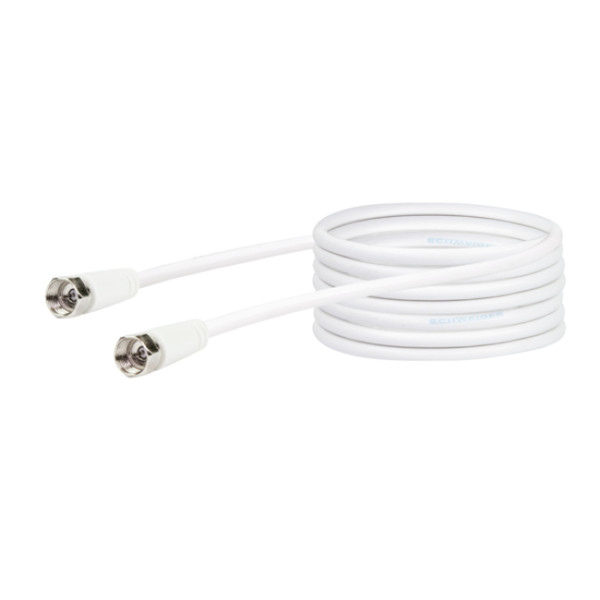 Schwaiger KVC250 052 5м F-type F-type Белый коаксиальный кабель