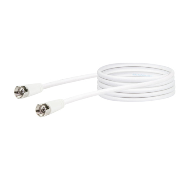 Schwaiger KVC215 052 1.5м F-type F-type Белый коаксиальный кабель