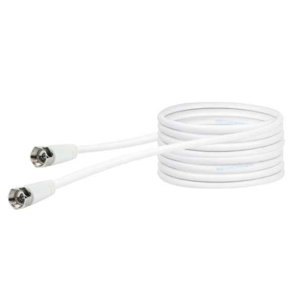 Schwaiger KVC299 052 10m F-type F-type White coaxial cable