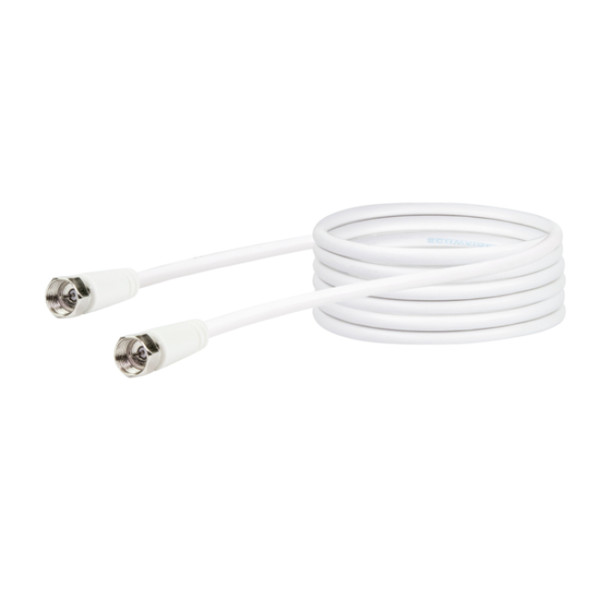 Schwaiger KVC230 052 3м F-type F-type Белый коаксиальный кабель