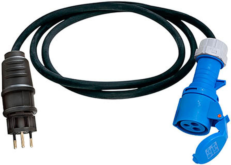 Brennenstuhl 1.5m, 2xCEE 1.5m Black,Blue power cable