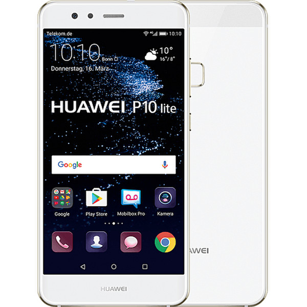 Telekom Huawei P10 lite 4G 32GB Weiß Smartphone