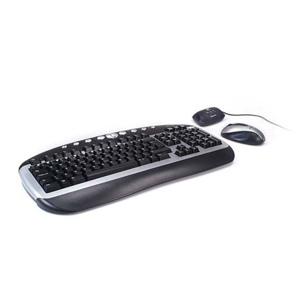 Belkin Wireless keyboard and Optical Mouse bundle RF Wireless QWERTY Schwarz Tastatur