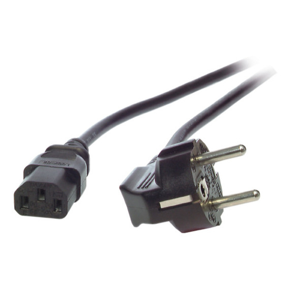EFB Elektronik EK504.0,75 0.75m Power plug type E+F C13 coupler Black power cable