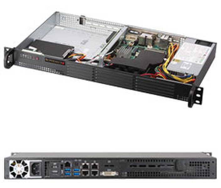 Supermicro SuperServer 5019S-TN4 Intel C236 BGA1440 1U Черный