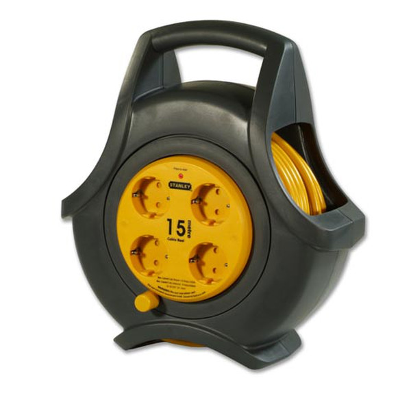 Belkin PowerReel 15m Black,Yellow power cable