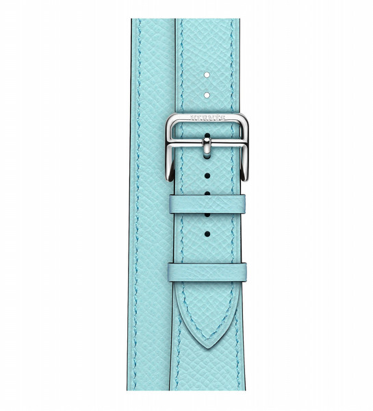 Apple Hermès 38mm Bleu Zéphyr Epsom Leather Double Tour Regular